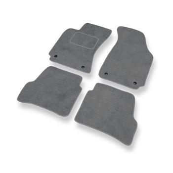 Alfombrillas de Velour adecuadas para Volkswagen Passat B5 (1996-2005) - alfombras para coche - Premium color gris