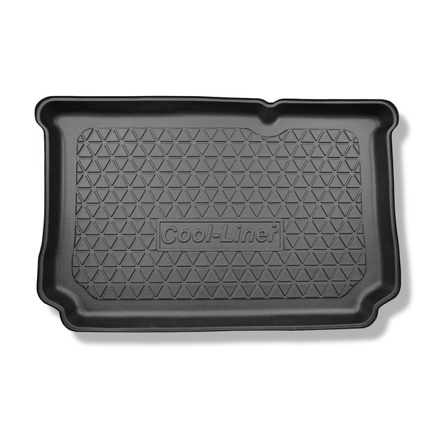 Alfombra para maletero adecuada para Ford Fiesta VIII Hatchback (07.2017-2023) - Protector maletero - Alfombrilla maletero antideslizante - parte inferior del maletero; modelos sin base móvil en el maletero; también para Mild Hybrid