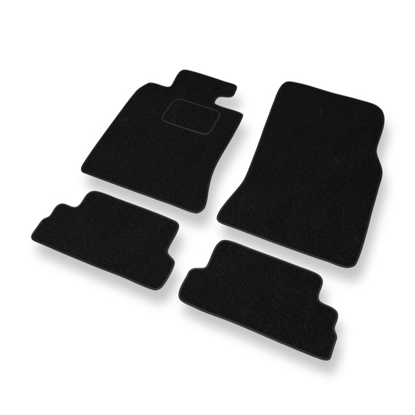 Alfombrillas de fieltro adecuadas para Mini Cabrio II Cabrio (2009-2015) - alfombras para coche - color negro