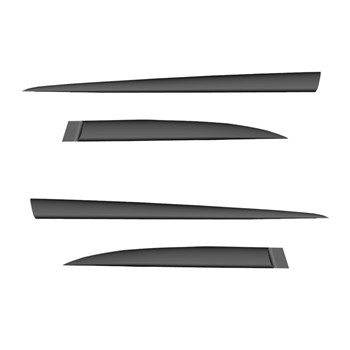 Protectores laterales negros para el coche Hyundai Ioniq 6 Berlina (2022-....)