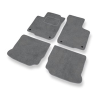 Alfombrillas de Velour adecuadas para Volkswagen New Beetle I (1998-2005) - alfombras para coche - Premium color gris