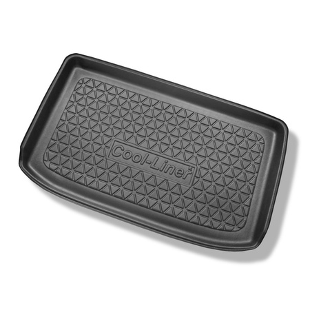 Alfombra para maletero adecuada para Ford Fiesta VI Hatchback (01.2013-06.2017) - Protector maletero - Alfombrilla maletero antideslizante - parte superior del maletero; para coches con base doble en el maletero