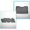 Conjunto de alfombrilla para maletero y alfombrillas para el interior del coche TPE para: Volkswagen Caravelle T6, T6.1 Furgonetaeta (06.2015-2024) - separación corta de eje; tras la tercera fila de asientos; tercera fila
