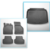 Conjunto de alfombrilla para maletero y alfombrillas para el interior del coche TPE PREMIUM para: Audi A3 8V Hatchback, Sportback (08.2012-03.2020) - para las partes inferior y superior del maletero; No compatible con e-tron
