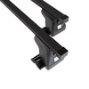 Portaequipajes de techo adecuadas para Fiat Ulysse mk II Monovolumen (2003-2010) - baca negra para coche - barras para techo de coche - perfil en T - acero