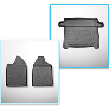 Conjunto de alfombrilla para maletero y alfombrillas para el interior del coche 
