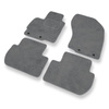 Alfombrillas de Velour adecuadas para Peugeot 4007 SUV (2007-2012) - alfombras para coche - Premium color gris