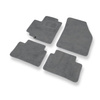 Alfombrillas de Velour adecuadas para Suzuki Alto VI Hatchback (2009-2014) - alfombras para coche - Premium color gris