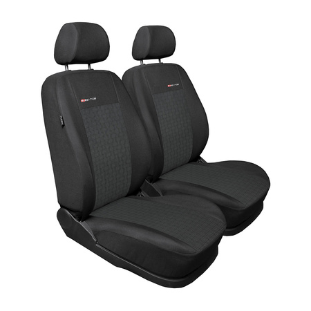 Fundas de asientos hechas a medida para Citroen Berlingo II Furgoneta (2008-2018) solo asientos delanteros - dos individuales - E1