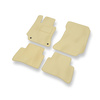 Alfombrillas de Velour adecuadas para Mercedes-Benz CLS W218 Coupé (2010-2018) - alfombras para coche - Premium color beige
