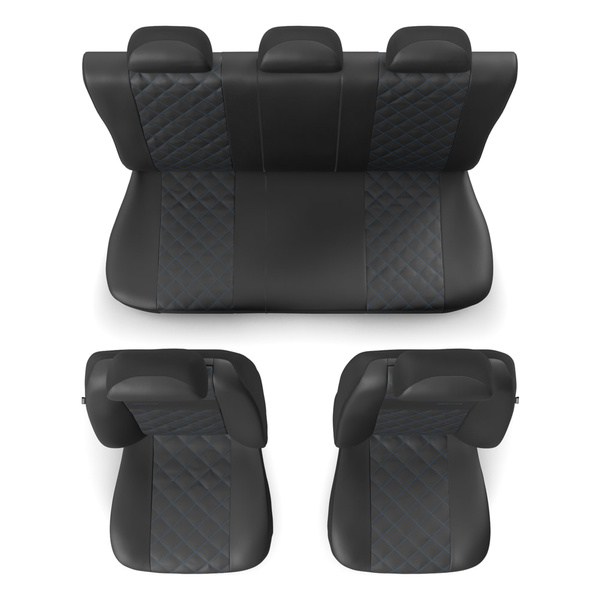 Fundas universales para asientos de coche para Toyota Yaris I, II, III, IV (1999-....) - PRF-BL