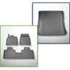 Conjunto de alfombrilla para maletero y alfombrillas para el interior del coche TPE para: Mercedes-Benz EQS X296 SUV (12.2022-....) - 5 plazas