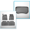 Conjunto de alfombrilla para maletero y alfombrillas para el interior del coche TPE para: Tesla Model 3 Berlina (2020-....) - maletero delantero; tracción a 2 y 4 ruedas