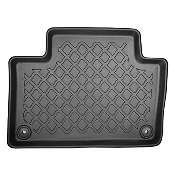 Conjunto de alfombrilla para maletero y alfombrillas para el interior del coche TPE para: Volvo XC90 II SUV (05.2015-....) - 5/7 plazas; 3a fila de asientos abatible; también para híbridos