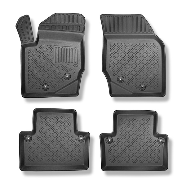 Alfombrillas de TPE adecuadas para Volvo XC90 I SUV (2002-04.2015) - 5 o 7 plazas; sin la tercera fila - alfombras para coche