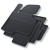 Alfombrillas de goma adecuadas para Hyundai ix35 SUV (2009-2015) - alfombras para coche - negro - 4 unidades