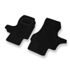 Alfombrillas de Velour adecuadas para Ford Transit IV/V Furgoneta (1994-2000) - alfombras para coche - Premium color negro