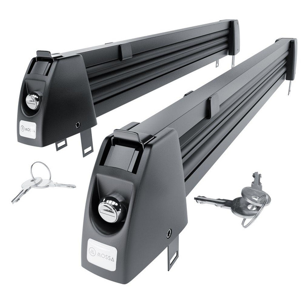Portaesquís para portaequipajes de techo - Ski rack M-7703 - negro - para 3 pares de esquís o 2 tablas de snowboard