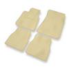 Alfombrillas de Velour adecuadas para BMW 3 M3 I E30 Coupé, Cabrio, Berlina, Touring (1985-1992) - alfombras para coche - Premium color beige