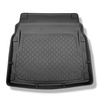 Alfombra para maletero adecuada para Mercedes-Benz Classe E W212 Berlina (03.2009-03.2016) - Protector maletero - Alfombrilla maletero antideslizante - sin compartimentos; la superficie del depósito se levanta en los asientos de atrás