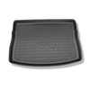 Alfombra para maletero adecuada para Volkswagen Golf VII Hatchback (10.2012-12.2019) - Protector maletero - Alfombrilla maletero antideslizante - parte superior del maletero con rueda de repuesto provisional/kit de reparación; rueda de repuesto completa