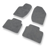 Alfombrillas de Velour adecuadas para Alfa Romeo 164 I Berlina (1987-1997) - alfombras para coche - Premium color gris
