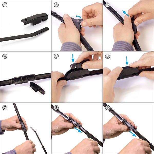 Escobillas limpiaparabrisas para la luna delantera para Mercedes-Benz Classe G W463 SUV (09.1989-2018) - escobillas plana