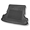 Alfombra para maletero adecuada para Mitsubishi Montero III Wagon SUV (2000-03.2007) - Protector maletero - Alfombrilla maletero antideslizante - 5/7 plazas; 3a fila de asientos levantada; versión larga (Long)