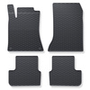 Alfombrillas de goma adecuadas para Mercedes-Benz Classe A W176 Hatchback (2012-2017) - alfombras para coche - negro - 4 unidades