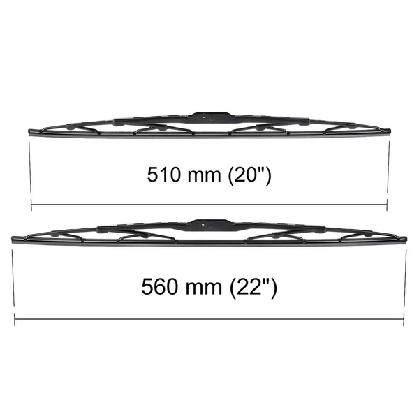 Escobillas limpiaparabrisas para la luna delantera para Chevrolet Epica Berlina (06.2006-12.2011) - escobillas estándar