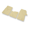 Alfombrillas de Velour adecuadas para Opel Vivaro II Furgoneta (2014-2018) - alfombras para coche - Premium color beige