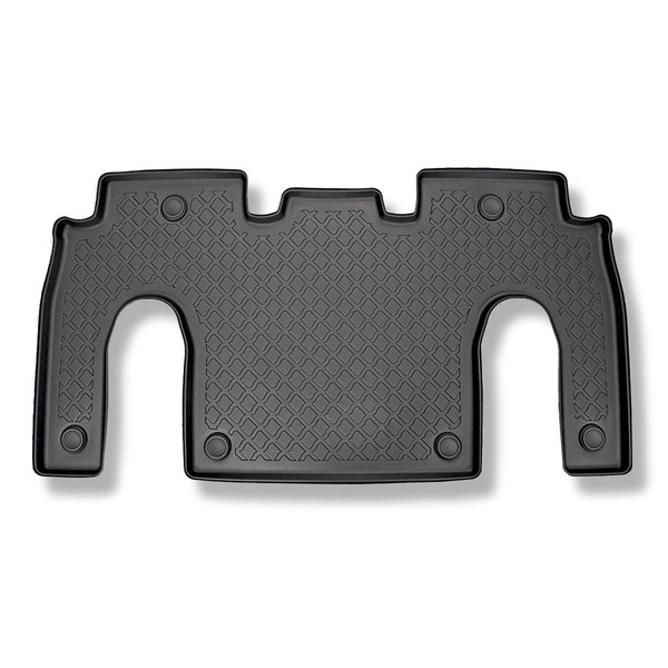 Conjunto de alfombrilla para maletero y alfombrillas para el interior del coche TPE para: Tesla Model X SUV (10.2016-12.2020) - 6 posti; segunda fila; para el espacio detrás de la 3a fila de asientos