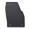 Alfombrillas de goma adecuadas para Seat Ibiza V Hatchback (2017-....) - alfombras para coche - negro - 4 unidades
