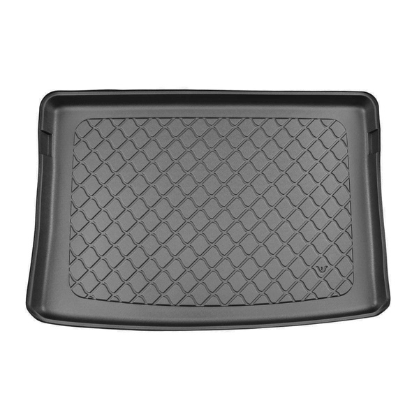 Alfombra para maletero adecuada para Skoda Kamiq SUV (09.2019-....) - Protector maletero - Alfombrilla maletero antideslizante - parte superior del maletero; con base multifuncional en la posición más alta; también versión G-Tec