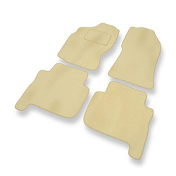 Alfombrillas de Velour adecuadas para Nissan Terrano I (5 puertas) (1993-2000) - alfombras para coche - Premium color beige