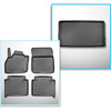 Conjunto de alfombrilla para maletero y alfombrillas para el interior del coche TPE para: Renault ZOE Hatchback (12.2012-05.2019)