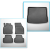 Conjunto de alfombrilla para maletero y alfombrillas para el interior del coche TPE para: Cupra Ateca SUV (11.2018-....) - suelo móvil en la posición superior o con tracción a las 4 ruedas