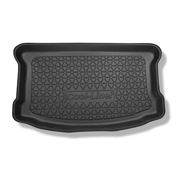 Alfombra para maletero adecuada para Toyota Yaris III Hatchback (09.2011-08.2020) - Protector maletero - Alfombrilla maletero antideslizante - parte superior del maletero; también para híbridos