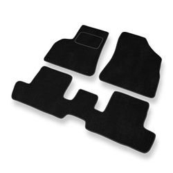 Alfombrillas de Velour adecuadas para Peugeot 3008 I SUV (2009-2016) - alfombras para coche - Premium color negro