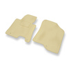 Alfombrillas de Velour adecuadas para Kia Ceed II Hatchback, Familiar (2012-2018) - alfombras para coche - Premium color beige