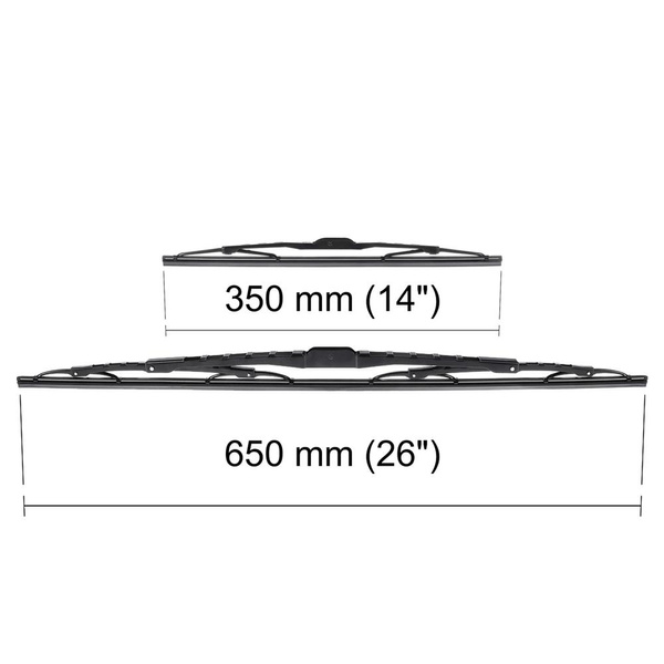 Escobillas limpiaparabrisas para la luna delantera para Hyundai Grand Santa Fe SUV (07.2013-2020) - escobillas estándar