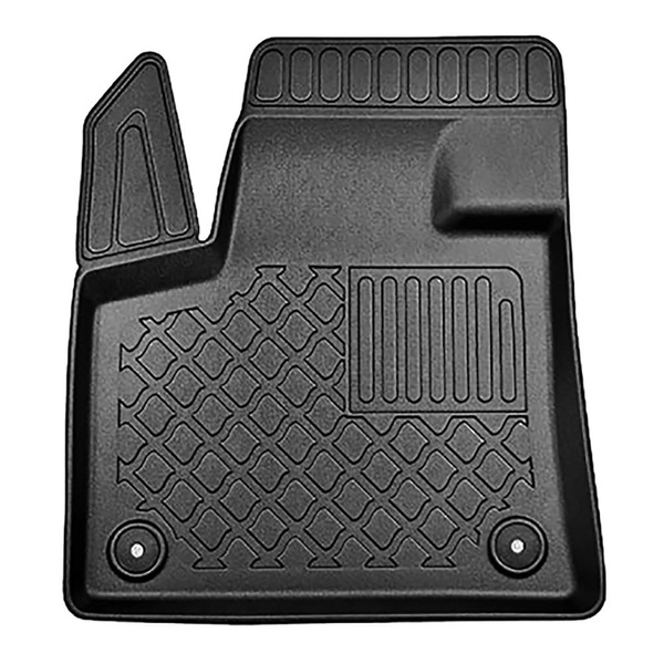 Conjunto de alfombrilla para maletero y alfombrillas para el interior del coche TPE para: DS 7 Crossback SUV (01.2019-2022) - anche per la versione ibrida E-Tense; no para modelos con suelo elevado en el centro de la segunda fila; maletero inferior; bajo/