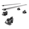 Portaequipajes de techo adecuadas para Citroen C3 XTR Hatchback (2004-2008) - baca plata para coche - barras para techo de coche - railing - aluminio