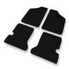 Alfombrillas de fieltro adecuadas para Fiat Cinquecento (1990-1998) - alfombras para coche - color negro