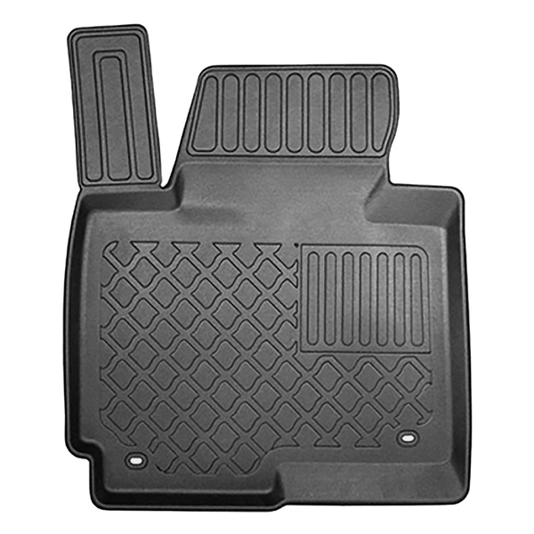 Conjunto de alfombrilla para maletero y alfombrillas para el interior del coche TPE para: Kia Carens IV Monovolumen (04.2013-08.2019) - 5 plazas; 3a fila abatible