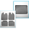 Conjunto de alfombrilla para maletero y alfombrillas para el interior del coche TPE para: Dacia Spring BBG SUV (03.2021-2024)
