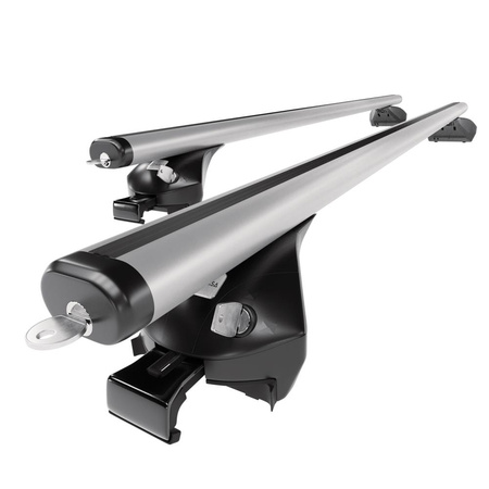 Portaequipajes de techo adecuadas para Mercedes-Benz EQA SUV (2021-....) - baca plata para coche - barras para techo de coche - railing integrado - aluminio