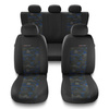 Fundas universales para asientos de coche para Alfa Romeo 166 I, II, III (1998-2007) - UNE-BL