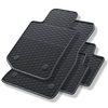 Alfombrillas de goma adecuadas para BMW 3 G20, G21 Berlina, Touring (2018-....) - alfombras para coche - negro - 4 unidades