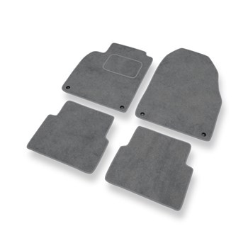 Alfombrillas de Velour adecuadas para Saab 9-3 II (2002-2012) - alfombras para coche - Premium color gris